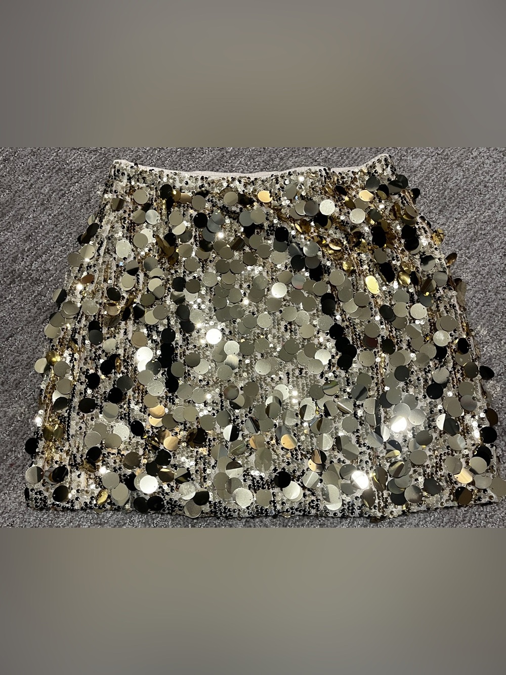 Sequin Stretchy Bodycon Mini Skirts Sexy Sparkly Skirt L 1273/1-1 - Picture 7 of 7